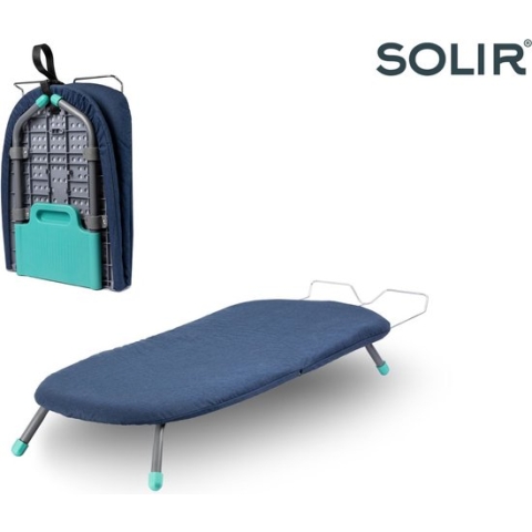 Solir® Opvouwbare Strijkplank – Tafelstrijkplank – Compacte - Lichtgewicht en Draagbaar – Ideaal voor Reizen en Kleine Ruimtes