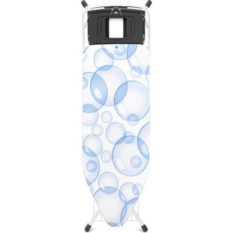 Brabantia Perfect Flow Strijkplank C met Stoomunithouder en linnenrek - 124 x 45 cm - Bubbles