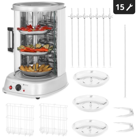 Royal Catering Verticale grill - 4-in-1 - 1.800 W - 31 L