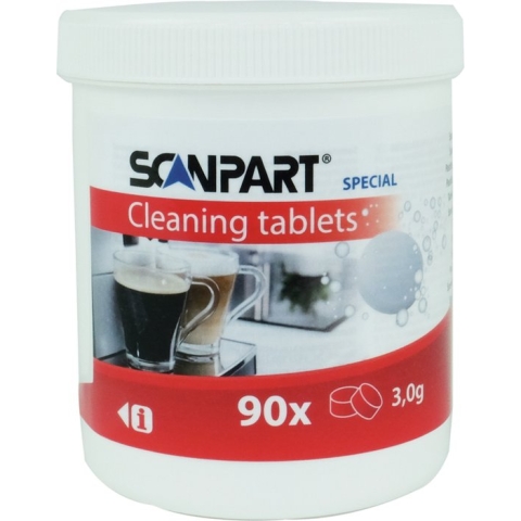Scanpart reinigingstabletten voor koffiemachine - Geschikt voor Bosch Gaggenau Gaggia Jura Miele Philips Saeco Siemens - Universeel - 90 stuks