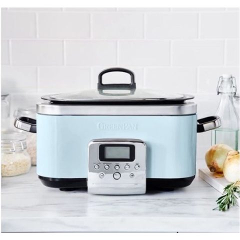 Greenpan slowcooker 6L blue haze