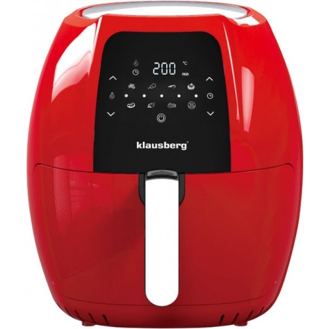 Klausberg 7571 - Airfryer - Rood - 1800 Watt - 7,7 liter !!