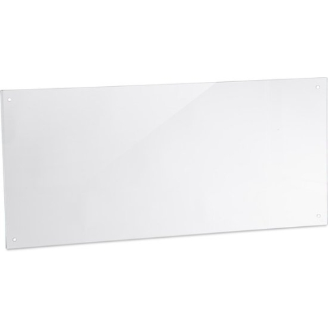 Relaxdays keuken achterwand glas - spatbescherming - glazen spatscherm kookplaat 90 cm - 90x40 cm