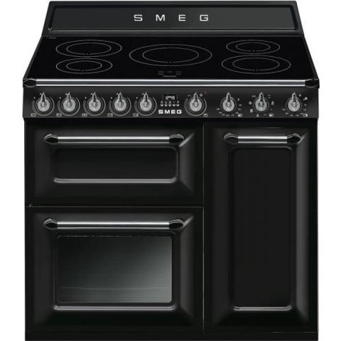 Smeg Victoria CUISINIARE TR93IBL2 Range-fornuis Inductiekookplaat zones Zwart A