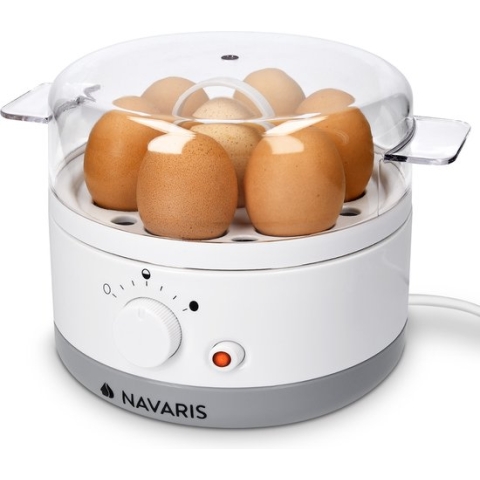Navaris eierkoker voor 1-7 eieren - Instelbare hardheid - Inclusief maatbeker met eierprikker - Met timer en buzzer - Altijd perfect gekookte eieren