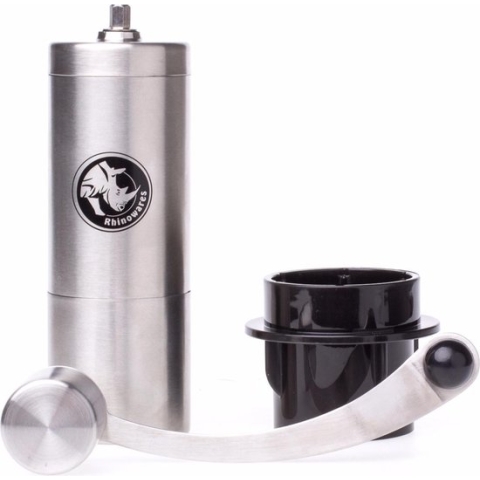 Rhino Compact Coffee Hand Grinder met AeroPress adapter - koffiemolen