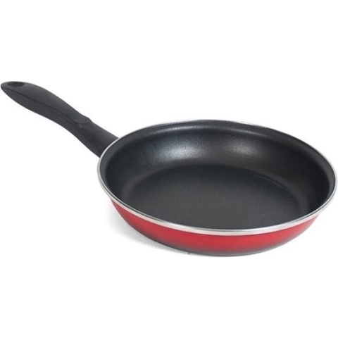 Aluminium professionele rode koekenpan Merida met anti-aanbak laag 24 cm - Hapjespannen