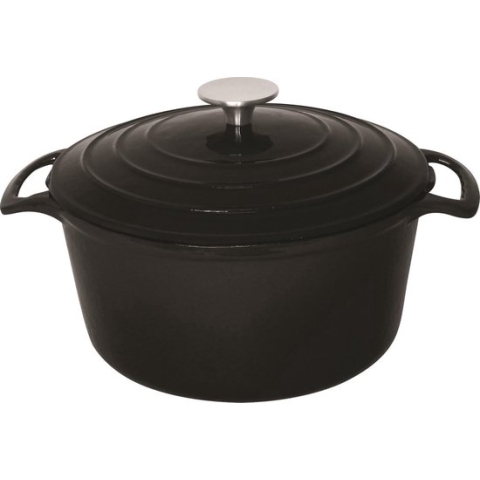 Ronde Braadpan - 4 Liter - Zwart - Vogue GH301 - Horeca & Professioneel