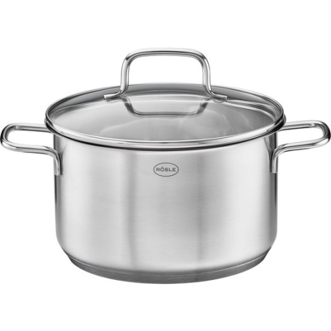 Rösle Kookpan Basic Line 2 Liter Rvs Zilver