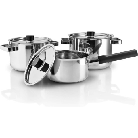 3 Delige Pannenset, RVS - Eva Solo |  Nordic Kitchen