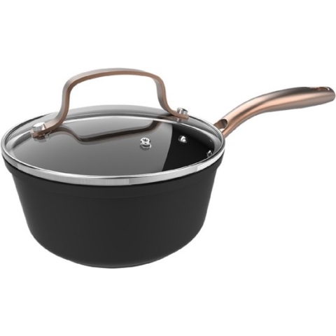 Casserolepan met deksel Cecotec Polka Fantasy 16 Pot Golden Ø 16 cm