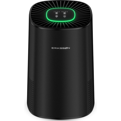 Erikssøn Luchtreiniger Air Pure Elite - 240 m3/u - Helpt Tegen Stof , Hooikoorts En Allergie - Met Hepa Filter - Air Purifier - Black Friday 2023 - Sint & Kerst Cadeau