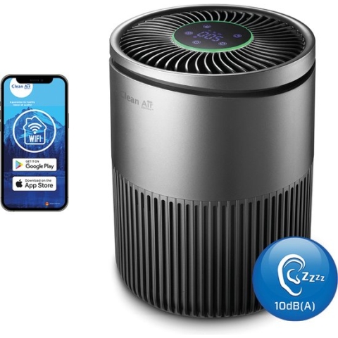Clean Air Optima® CA-503T Compact Smart - Intelligente HEPA UV-C Ionisator Luchtreiniger - 360° Airflow - Ultrastil met sleepmode! <10dB(A)!
