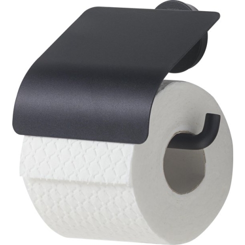 Tiger Urban - Wc rolhouder met klep - Zwart