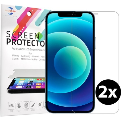 Geschikt voor iPhone 12/12 Pro Screenprotector Tempered Gehard glas - 2 stuks beschermglas