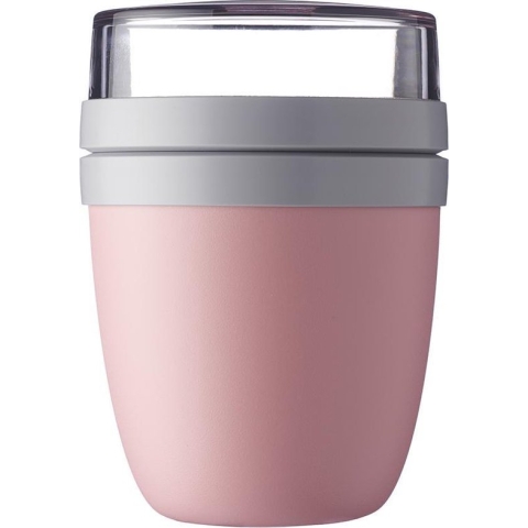Mepal - Lunchpot Ellipse - 500 ml - Muesli beker to go - Nordic pink - Geschikt voor vriezer, magnetron en vaatwasser