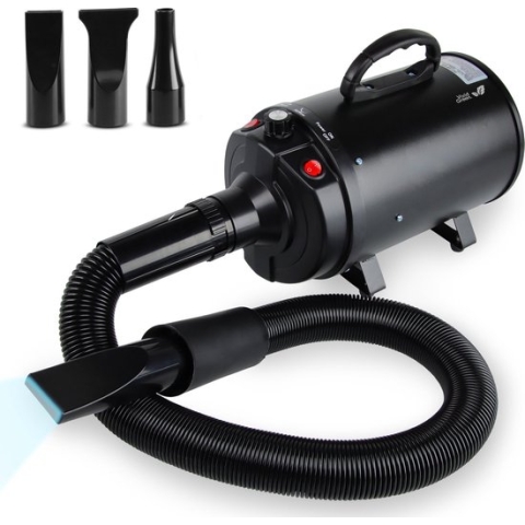 Waterblazer met 3 Opzetstukken - Hondenfohn - Voor Honden - Met Geluiddemper - 2800W