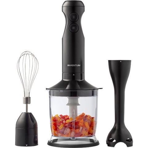 Inventum MX350B - Staafmixer set - Hakmolen - Garde - 350W - 2 snelheden - Zwart