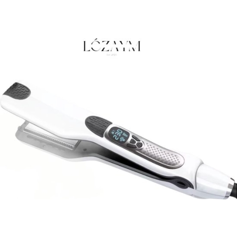 Lé Zaym® Stoom Stijltang 5.0 Model - Vergelijkbaar met de L'Oréal Steampod - Stijltang - Krultang - Professionele stoom stijltang - Extra brede platen - Kam
