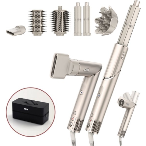 Shark FlexStyle 5-in-1 Föhn en Multistyler - Airstyler, Diffuser, Concentrator, Volume- en Stijlborstel - Zilver/Goud - HD440SLEU