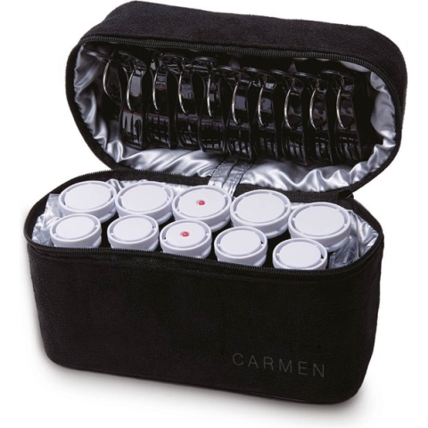 Carmen C2010 - Reis krulset - 10 rollers - Inclusief reisetui - Dual Voltage