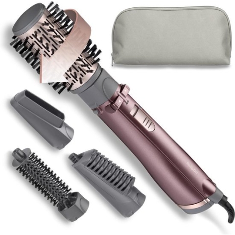 BaByliss Beliss Big Hair 1000 Föhnborstel AS960E - Multistyler met 4 opzetstukken - Roterende opzetborstel 50mm - 2 draairichtingen - 1000W