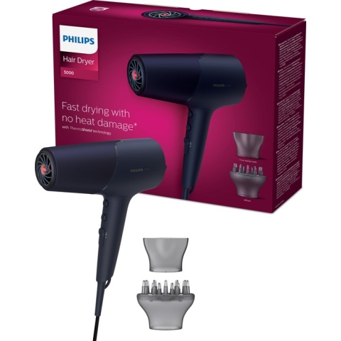Philips 5000 BHD510/00 - Föhn - Marineblauw