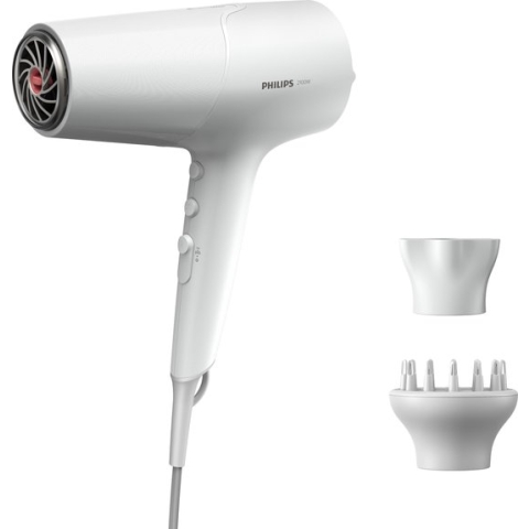 Philips Föhn Series 5000 BHD500/20 - Föhns - Wit/Metallic