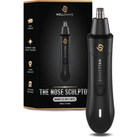Wellshave Neustrimmer Basic - Wenkbrauw en Oorhaar trimmer - Neushaartrimmer voor mannen