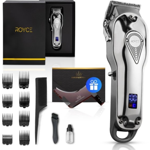 Professionele Tondeuse - Tondeuse Mannen - Draadloze Tondeuse - Tondeuse hoofdhaar - Haartrimmer - Tondeuses - Zilver - Trimmer Mannen - Complete Set