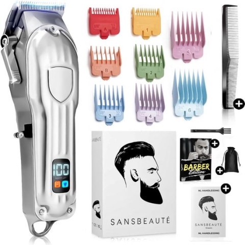 Professionele Draadloze Tondeuse - Tondeuse Mannen Hoofdhaar - Cheveux Haar - Haartrimmer - Kapper Haar Machine - Haartondeuse - Baard - Trimapparaat - Barber Hair Clipper - Kapper Trimmer - Kappersset