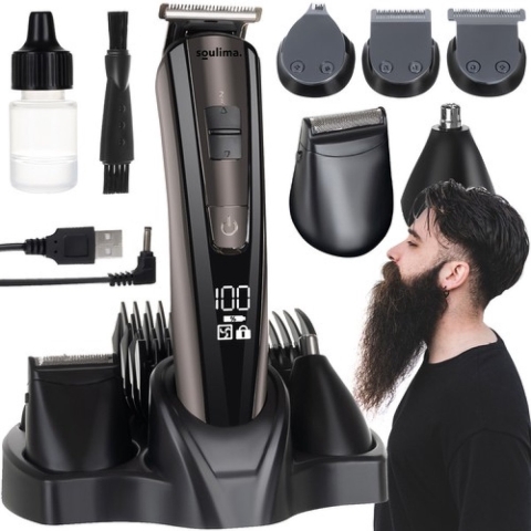 Professionele Draadloze Tondeuse Mannen - Complete Set - Baardtrimmer