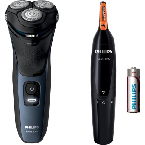 Philips Shaver Series 3000 S3134/57 - Scheerapparaat incl. neus- en oorhaartrimmer