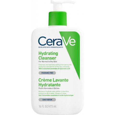 CeraVe - Hydrating Cleanser - Reinigingscreme - normale tot droge huid - 473ml - Hydraterende Reinigingscrème -