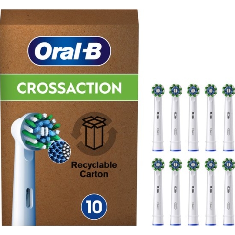 Oral-B Cross Action Pro - Opzetborstels - Met CleanMaximiser Technologie - 10 Stuks - Brievenbusverpakking