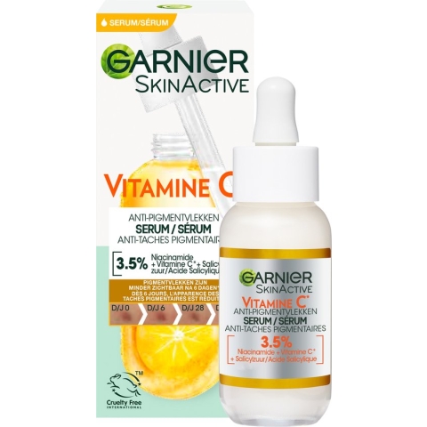 Garnier SkinActive Vitamine C* Anti-Pigmentvlekken Serum - Niacinamide en Salicylzuur - 30ml