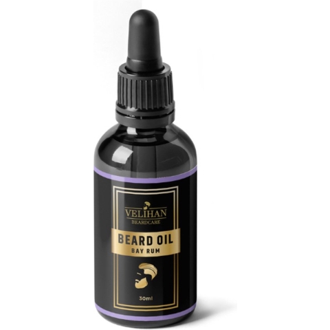 Velihan Beardcare - Baardolie - Bay Rum - 30ml - Baardverzorging - Baardparfum - Baardverzorging - Baardolie voor korte & lange Baard - Stimuleert de Baardgroei - Baardolie voor baardgroei