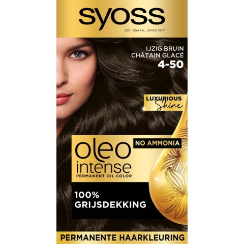 SYOSS Oleo Intense 4-50 IJzig bruin Haarverf - 1 stuk