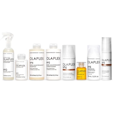 Olaplex beschadigd haar pakket No.0 + 3 + 4 + 5 + 6 + 7 + 8 + 9
