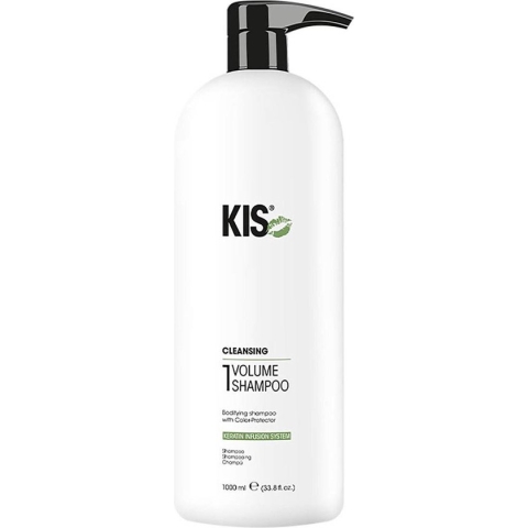KIS Keraclean Volume Shampoo-1000 ml met pomp - Normale shampoo vrouwen - Voor Alle haartypes - 1000 ml met pomp