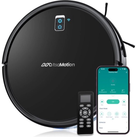 ItsaMotion Robotstofzuiger met Dweilfunctie - Met Laadstation - Dweilrobot - Robotstofzuigers - Alexa - Perfect voor huisdieren