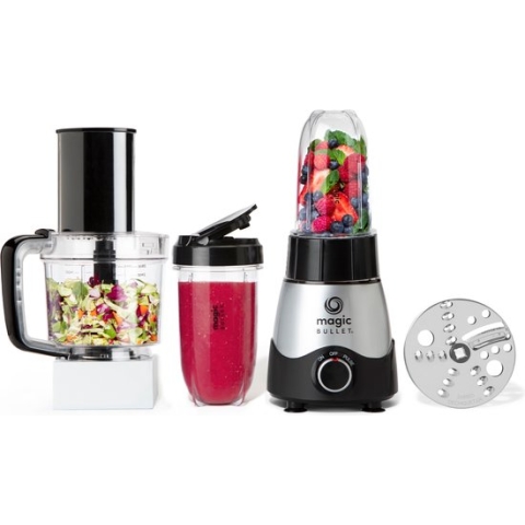 NutriBullet Magic Bullet Kitchen Express – 2-in-1 – Blender met Foodprocessor – Zwart – incl. Bekers To Go