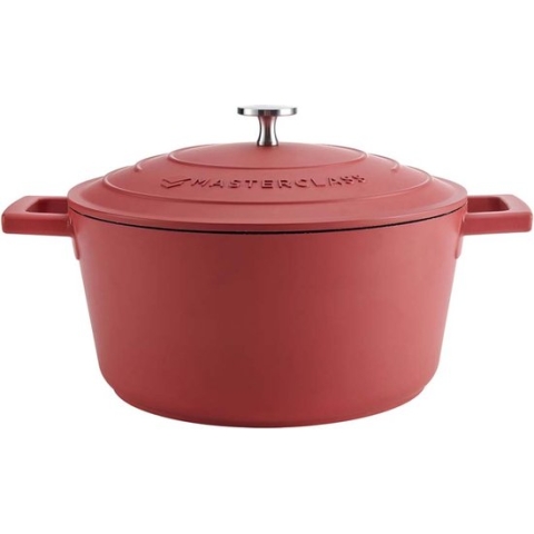 Braadpan, 24cm - 4 L - Rood - Lichtgewicht - Levenslange garantie - Geschikt voor inductie - MasterClass