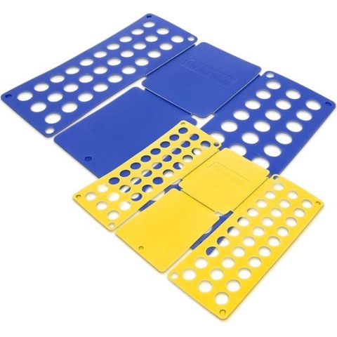 Relaxdays Vouwplank set van 2 - kleding vouwhulp - kledingvouwer - was netjes opvouwen