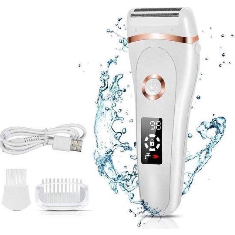 Rock&Rose 3-in-1 Ladyshave - Scheerapparaat Vrouw - Waterdicht - USB Oplaadbaar - Bikinitrimmer - Intieme Zone
