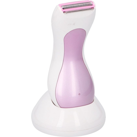 Dunlop Ladyshave - Oplaadbaar - Draadloos - LED-indicator - Wit/ Roze