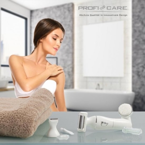 ProfiCare LBS 3001 -3in1 - ladyshave - gezichtsborstel - precisietrimmer - Wit