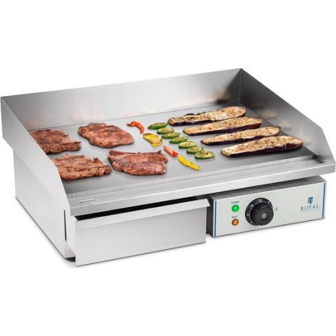 Royal Catering Elektrische bakplaat - 55 cm - Glad - 1 x 3.0 kW