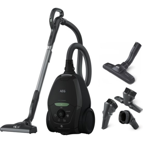 AEG VX82-1-ECO - Stofzuiger met zak - Zwart - Parketborstel - Stil - Hepa 13
