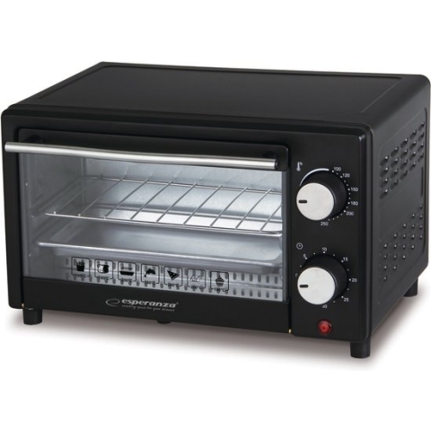 Esperanza EKO007 Mini Oven NIEUW model - Vrijstaand - 10 Liter - inc. Kruimellade en gril